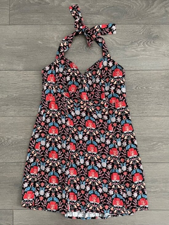 Dresses & Skirts - Free People Sasha Mini Dress- Black Vintage Floral